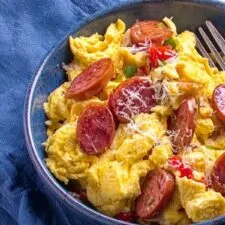 Scrambled Hot Dogs and Eggs