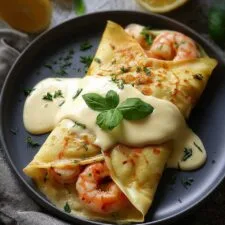 Seafood Crepes with Béchamel Sauce Recipe