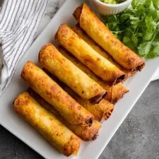 Shredded Beef Taquitos {Easy, Healthier, Baked Taquitos} Recipe