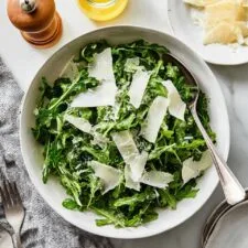 Simple Arugula Salad with Lemon Vinaigrette and Parmigiano-Reggiano Recipe