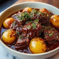 Slow Cooker Garlic Butter Beef with Potatoes Recipe