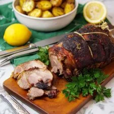Slow Roast Greek Lemon Lamb With Potatoes Recipe