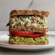 Spicy Tuna Salad Sandwich with Avocado and Pesto Recipe