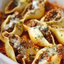 Stuffed Shells with Meat and Cheese Recipe