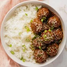 Sweet & Spicy Korean BBQ Meatballs Recipe