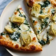 Spinach Artichoke Pizza with Béchamel Sauce Recipe