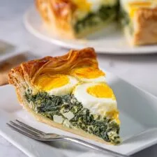 Torta Pasqualina: Traditional Italian Spinach and Ricotta Pie with Puff Pastry Recipe