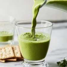Tropical Pineapple Green Smoothie with Spinach and Chia Recipe