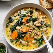 Tuscan White Bean Soup with Sausage Recipe