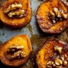 Walnut Maple Roasted Sweet Potatoes Recipe