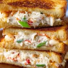 Wonton Crab Grilled Cheese