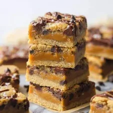Barritas de galleta y caramelo