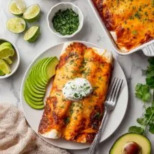 Vegetarian Enchiladas with Black Beans and Corn Recipe