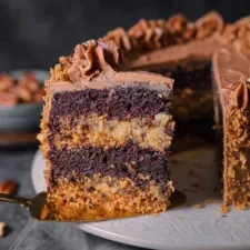 German Chocolate Cake (With The Best Coconut Pecan Frosting)