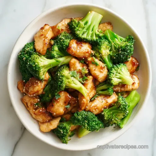 Chicken and Broccoli Stir Fry