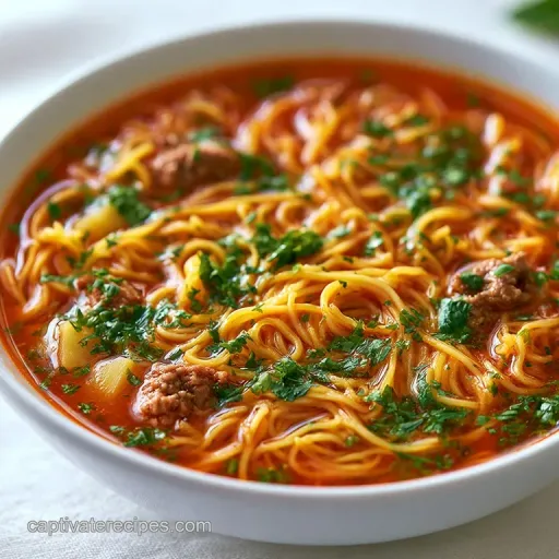 Sopa mexicana auténtica de fideo, contundente y sabrosa