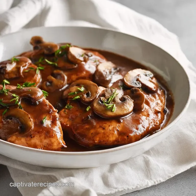 Olive Garden Chicken Marsala: Velvety and Savory