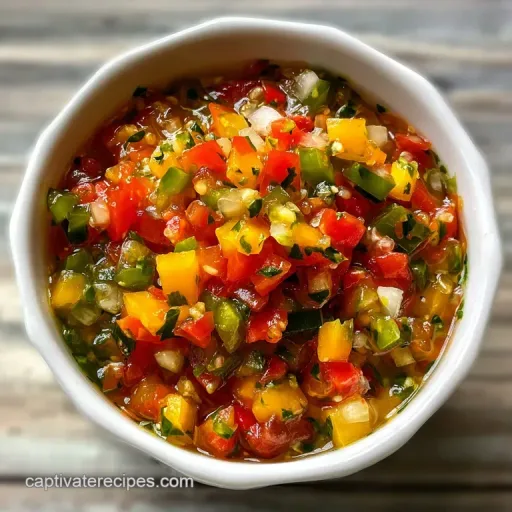 Pickle De Gallo: Briny & Crisp Salsa