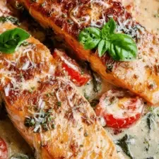 Creamy Tuscan Salmon: A Flavorful Dinner That Feels Like a Vacation in Italy