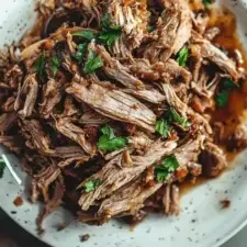 Einfache Carnitas aus dem Schongarer (mit Hähnchen oder Rind)