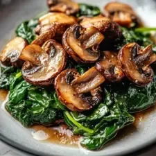 Mastering the Art of Simplicity: A Beginner-Friendly Recipe for Sautéed Mushrooms with Spinach