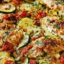 Mediterranean Chicken Zucchini Bake: A Flavorful Weeknight Favorite