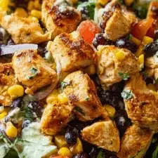 Salade de poulet du Sud-Ouest relevée