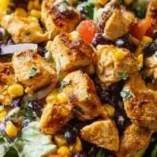 Salade de poulet du Sud-Ouest relevée