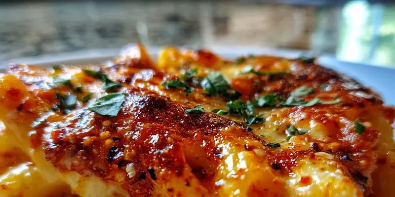 Ziti gratinés au fromage