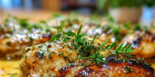 Cremiges Knoblauchhähnchen aus der Pfanne