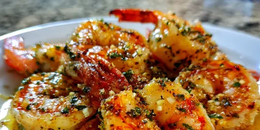 Gambas crujientes con mantequilla y ajo