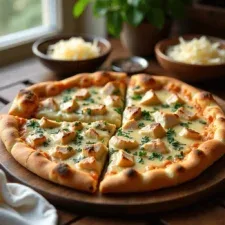 Chicken Alfredo Pizza