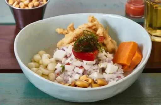 Receta de ceviche de pota carretillero peruano