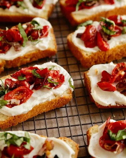 Ricotta Tomato Toasts