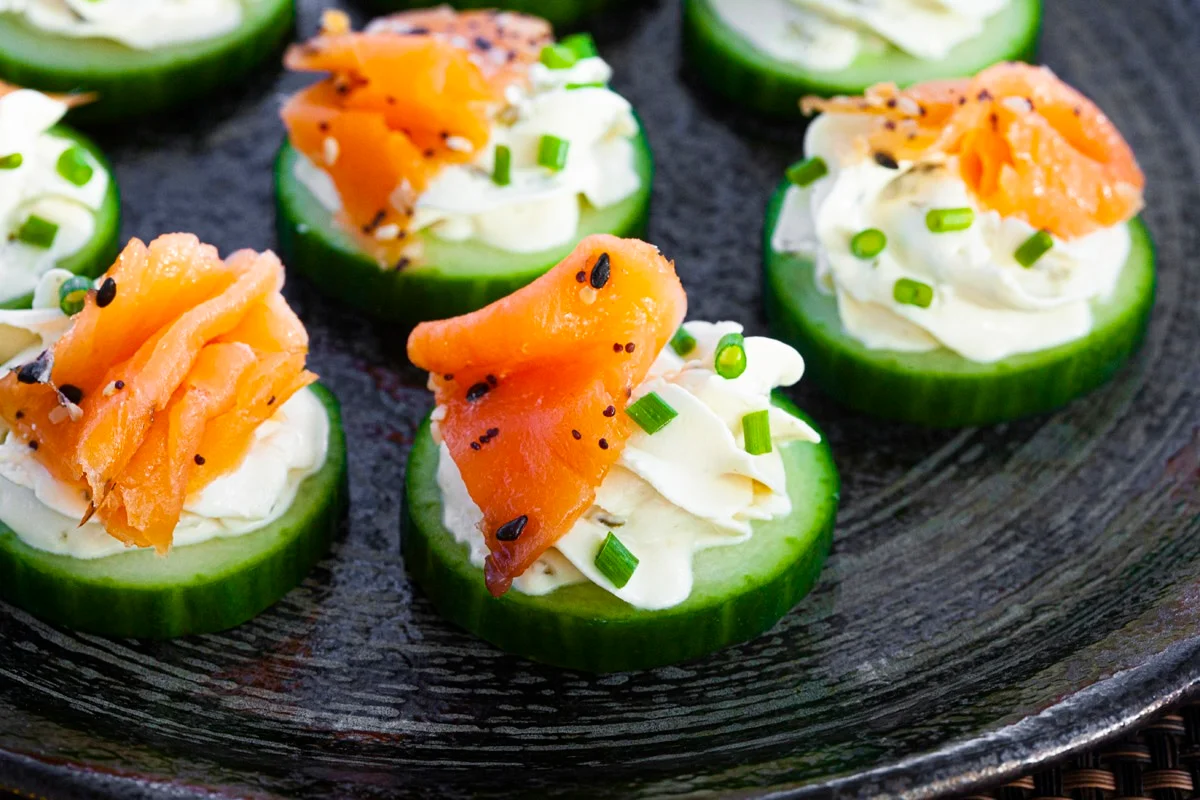 Salmon Cucumber Bites Recipe