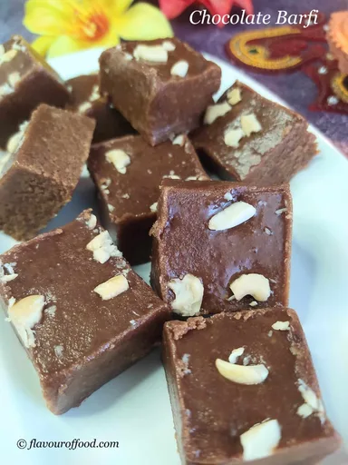 Chocolate Barfi Recipe | Chocolate Mawa Barfi | How to make Chocolate Barfi Recipe