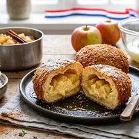 Apple soufflé bun