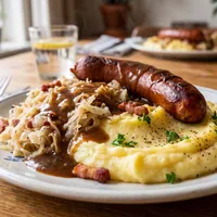 Sauerkraut with mashed potatoes