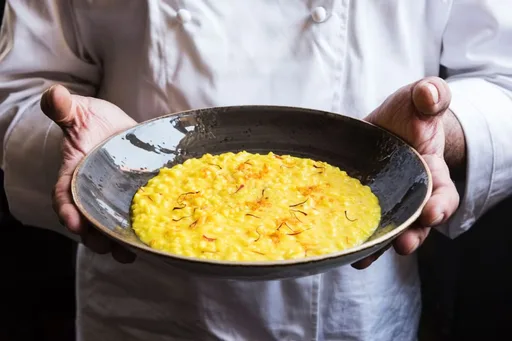 Risotto alla milanese di Cesare Battisti
