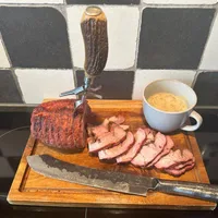 Groninger rollade & mosterdsoep van de kamado