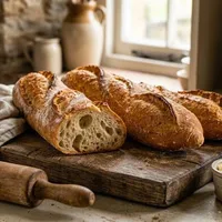 Homemade baguette