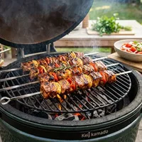 Schaschlik on the kamado