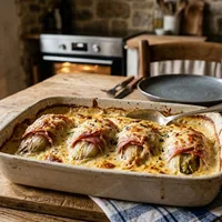 Endive from the Oven with Ham and Cheese
