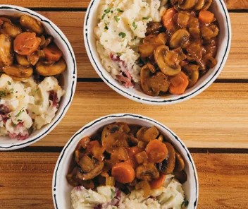 Mushroom Bourguignon