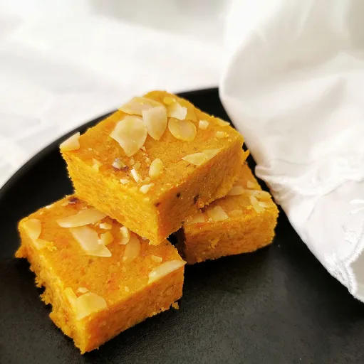 Dulce de zanahoria sin azúcar, receta india de Gajar Ki Barfi