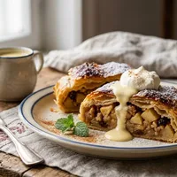 Classic Apfelstrudel from the oven