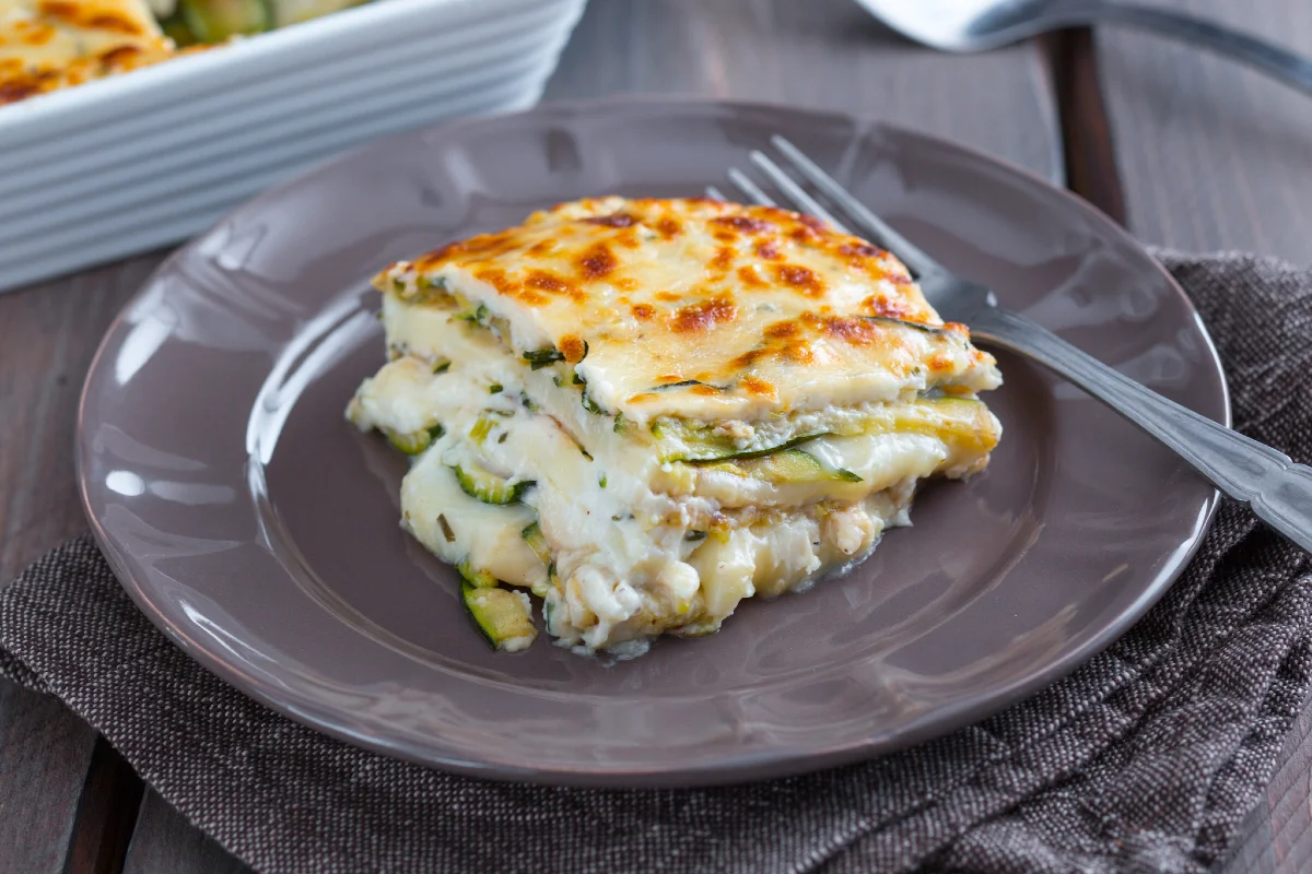 Parmigiana blanca de calabacines
