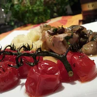 Kalbsschnitzel in einer aromatischen Marsalasauce
