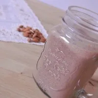 Chocolate smoothie with banana and coconut