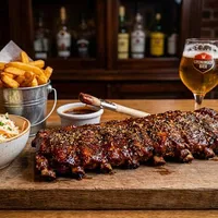 Smoky BBQ Spareribs with Garlic-Herb Rub